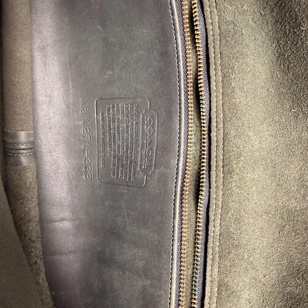 Vintage COACH City Bag 9790 Dark Green  Brass Turnlock Classic Crossbody As Is - Picture 3 of 9